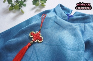Áo dài nam gấm ngọc bội