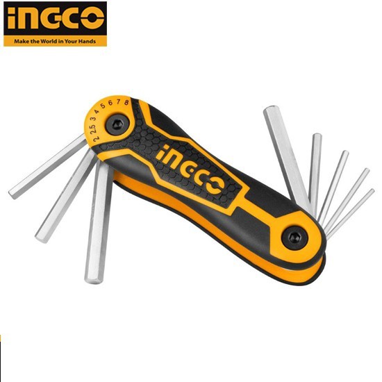 Bộ lục giác xếp 8 cây Ingco 2mm-8mm - HHK14081