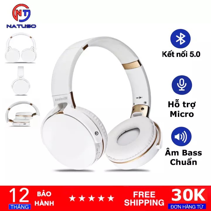 Tai nghe bluetooth chụp tai extra bass 950BT có mic đàm thoại, âm thanh chất, bass sống động, hỗ trợ thẻ nhớ và cổng 3.5