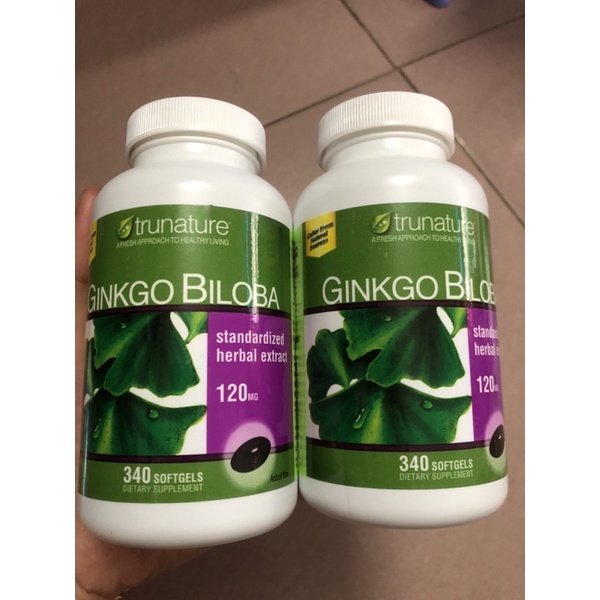( hộp nhựa) 340 viên bổ não Ginko Của Mỹ. Hàng Chuẩn