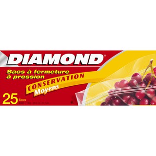 Túi zip đựng thực phẩm diamond - size vừa