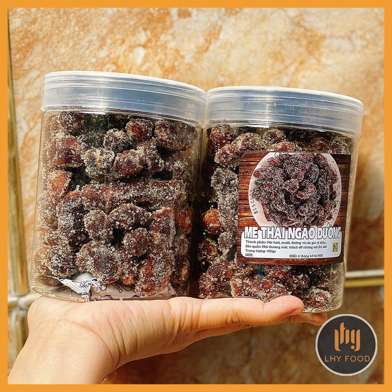 [Tặng mã 50k–FreeShip] Me Nâu Ngào Đường Hộp 450Gram LHY food