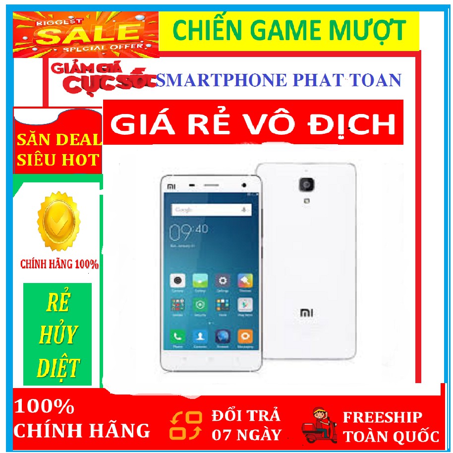 điện thoại XIAOMI MI4 - RAM 3GB - ROM 16GB  mới - Chiến PUBG - FREE FIRE - LIÊN QUÂN mượt