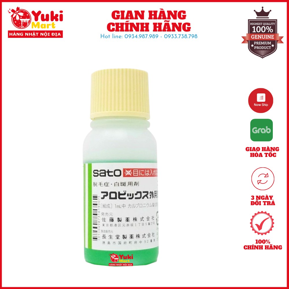 Tinh chất thảo dược hỗ trợ mọc tóc Sato Arovics Nhật Bản 30ml