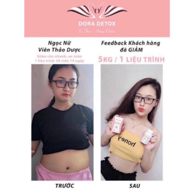 DORA DETOX VIP (NẮP BẬT - CHÍNH HÃNG)Tặng kèm cao huỷ mỡ slim)