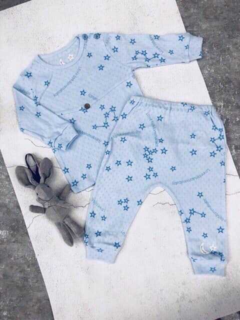 [ẢNH THẬT] Bộ thu đông vải thoáng Momma Baby cài vai mềm mịn cho bé