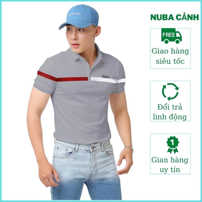 Áo thun nam cổ bẻ cao cấp, áo phông ali 40