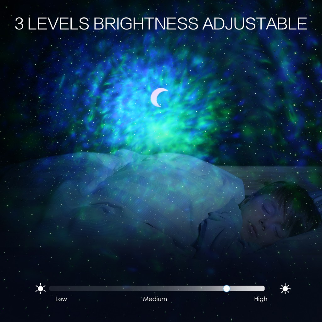 Bộ nguồn cáp USB ORIA Sky Night Light Chiếu sao 3 trong 1 cho trang trí nhà
