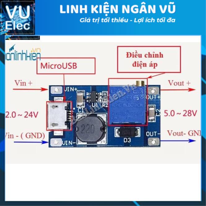 Module BOOST DC-DC Mini 5-28V