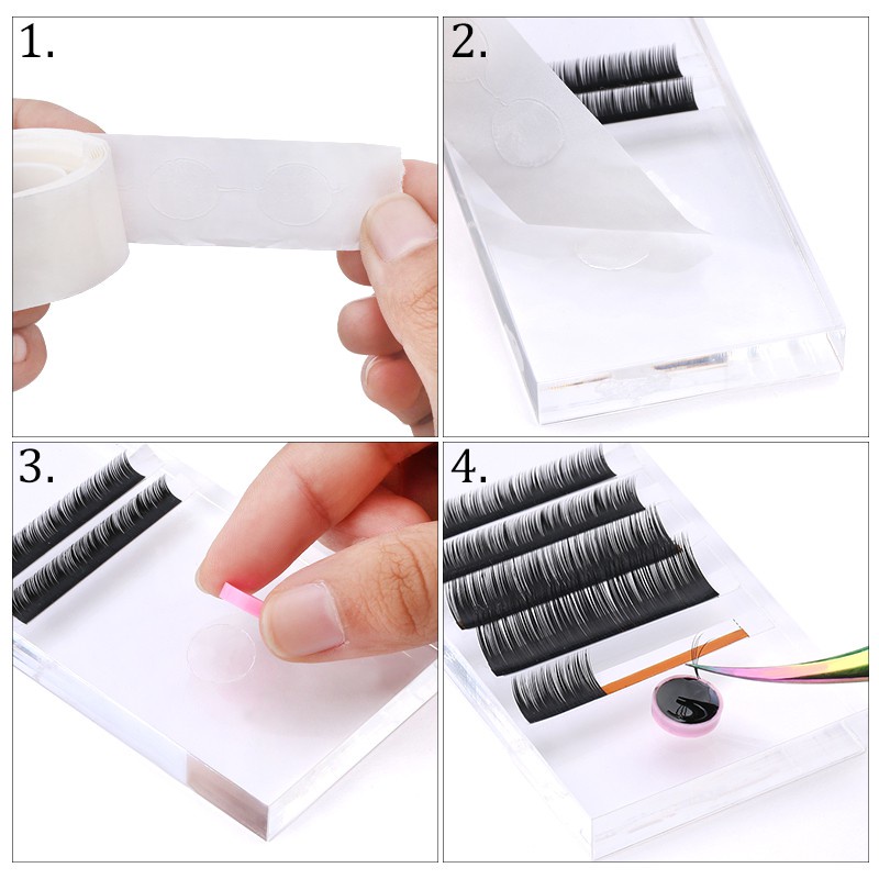 Set 100 Cốc Nhỏ Giọt Keo Dán Lông Mi Tiện Lợi