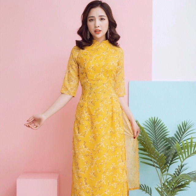 Vải hoa nhí may áo dài