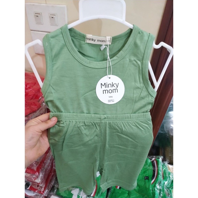 Bộ Sát nách Thun Lạnh Cho Bé - Bộ Minky Mom Chính Hãng Ba lỗ Trơn Chất Thun Lạnh Siêu Mềm Mịn Thoáng Mát