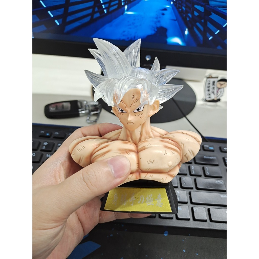 Mô hình đầu Goku, Vegeta, Trunk super saiyan tóc sáng đèn led - Dragon ball