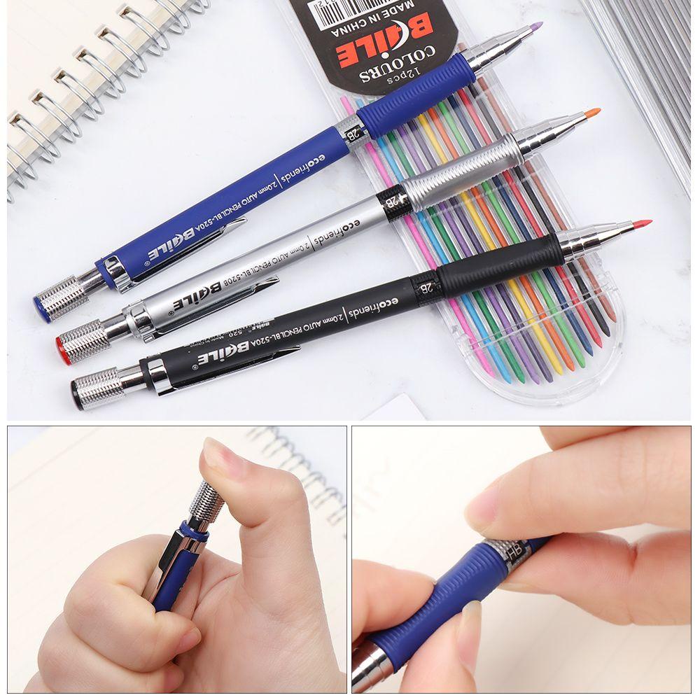 Bút Chì Bấm Kèm Lõi Thay Thế 1 Đầu Tiện Dụng Cho Vẽ Tranh