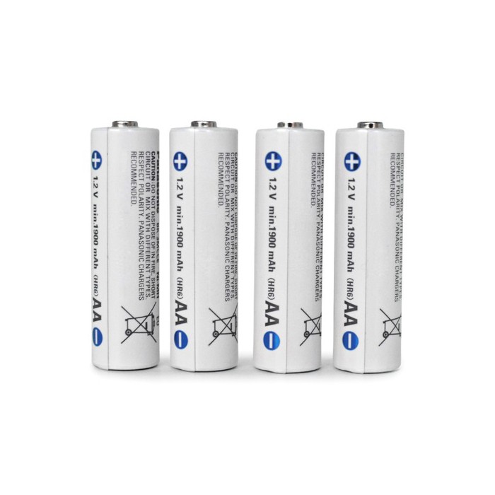 Vỉ 4 pin sạc AA Eneloop 1900mAh BK-3MCCE/4BE - thị trường EU box Anh (Trắng)