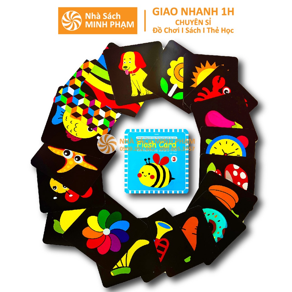 Thẻ Flash card Việt Hà kích thích thị giác cho bé từ 0-1 tuổi theo phương pháp giáo dục sớm