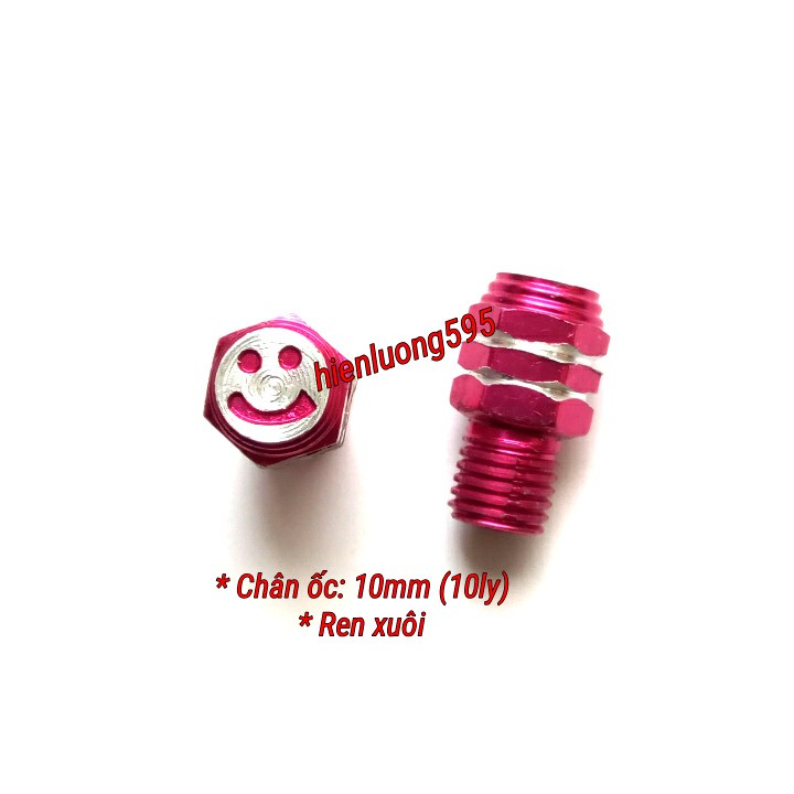 Ốc chân gương xe máy hình mặt cười
