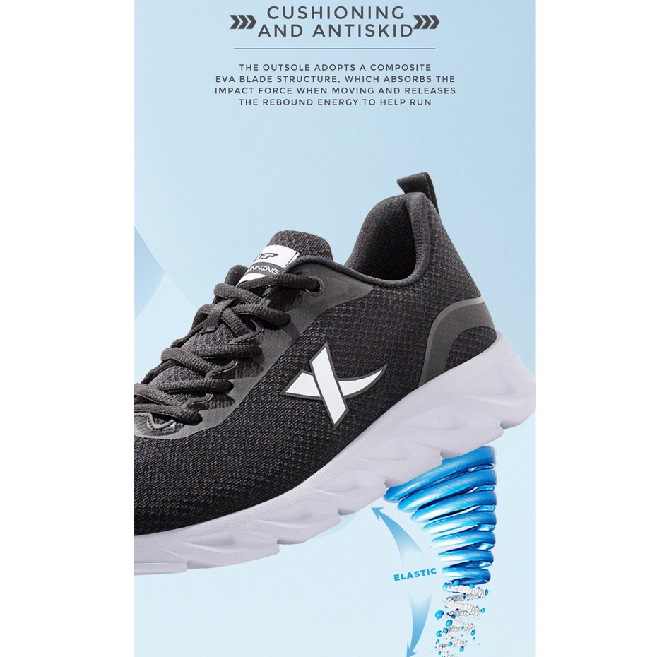 Giày Chạy Bộ Trọng Lượng Nhẹ Thoải Mái Chống Trượt / Mòn / Sốc / Mài Mòn Thời Trang Cho Nam