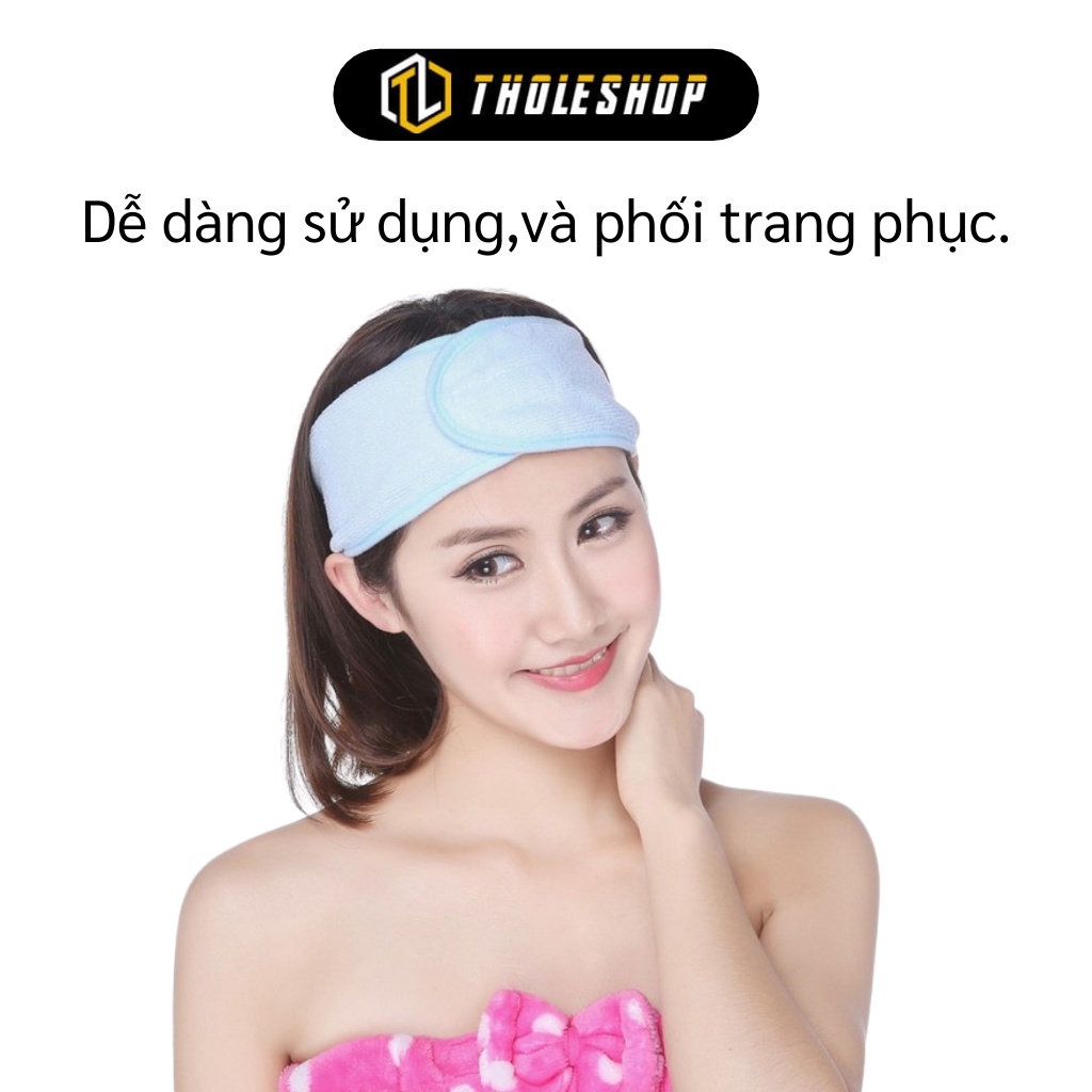 Băng Đô Quấn Tóc - Băng Đô Nửa Đầu Quấn Tóc Có Miếng Dán Chắc Chắn Rửa Mặt, Spa 4071