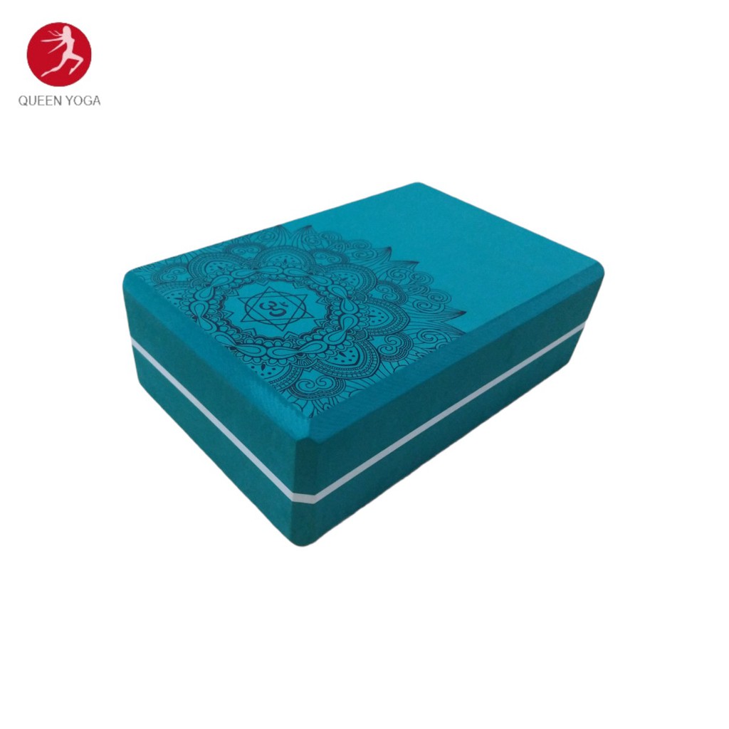 Gạch Tập Yoga OM Cao Cấp EVA 400gr Hoa Văn Mandala Không Lún Siêu Bền Chắc Chắn