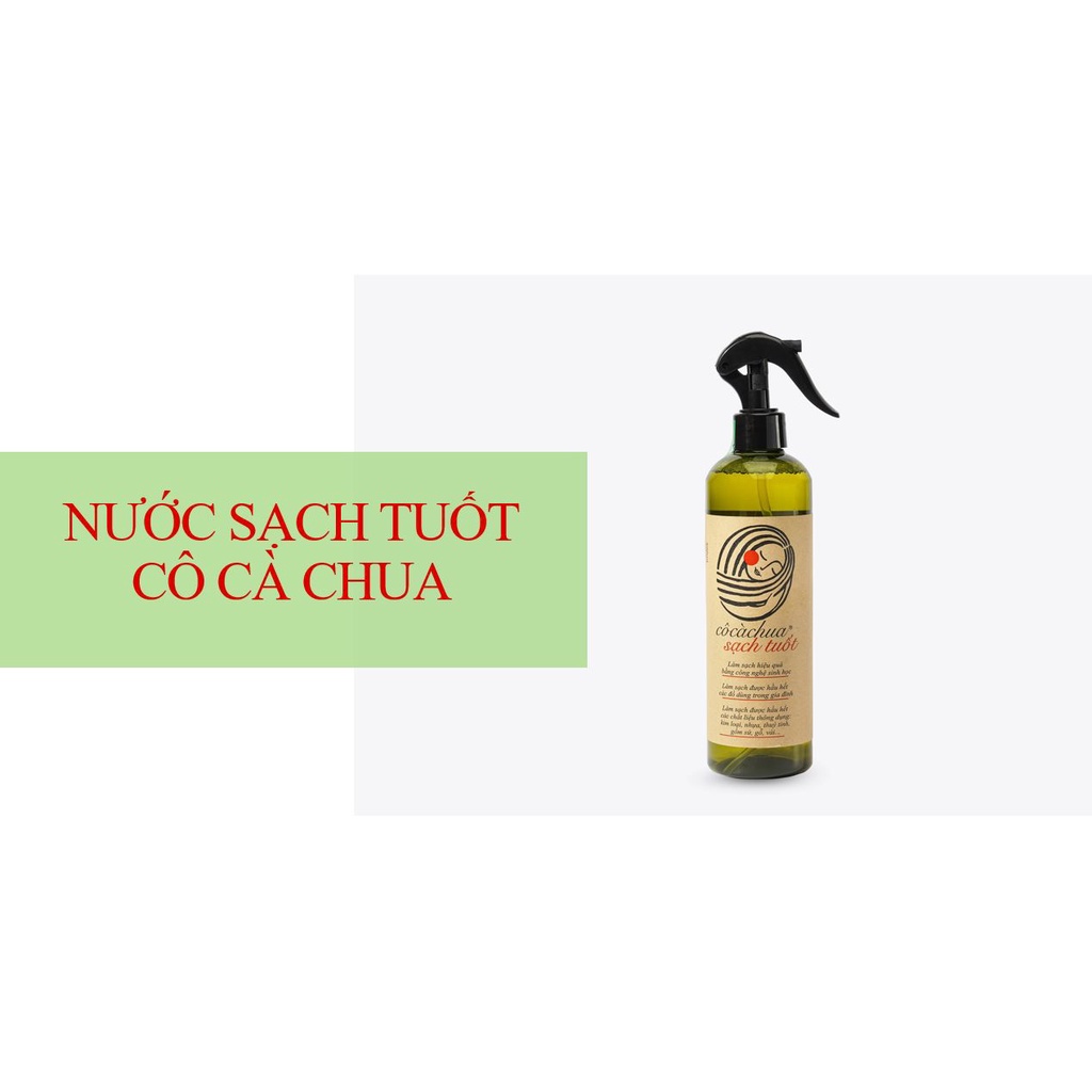 Nước lau đa năng hữu cơ CÔ CÀ CHUA Sạch Tuốt khử mùi diệt khuẩn nhà tắm bếp kính -  lên men từ quả cà chua