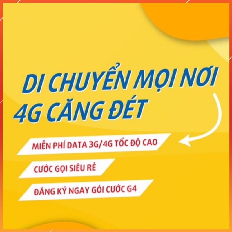 VP51, VPB51 Sim 4g mobifone max băng thông. Sim vào mạng miễn phí 1 năm.