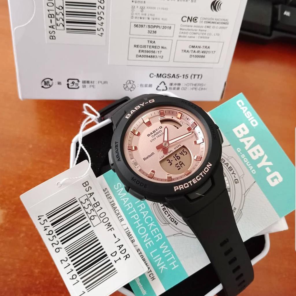 Đồng hồ Casio Nữ Baby G BSA-B100MF-1ADR chính hãng Bảo hành 5 năm Pin trọn đời | BigBuy360 - bigbuy360.vn