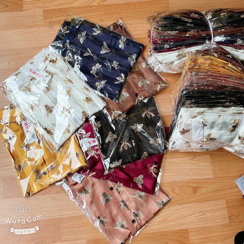 Áo Sơ Mi Ong Ngắn Tay Chất Lụa Tơ Siêu Hot Giá sỉ 9