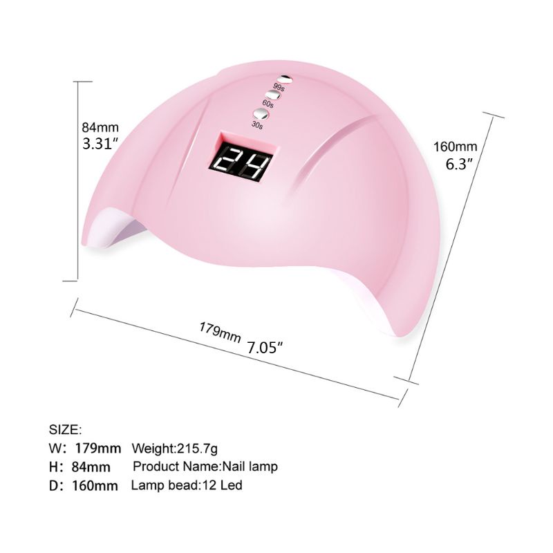 [Hàng mới về] Đèn LED UV 395NW 36W hơ khô gel sơn móng tay/dung dịch nhựa resin làm trang sức sạc pin USB
