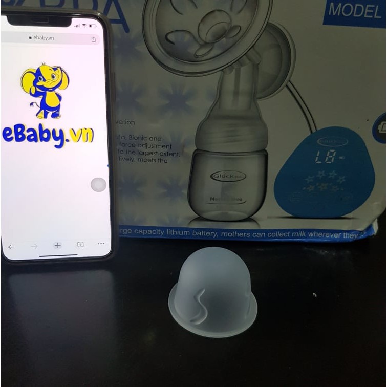 Màn hút silicon máy hút sữa Gluck Baby đơn đôi