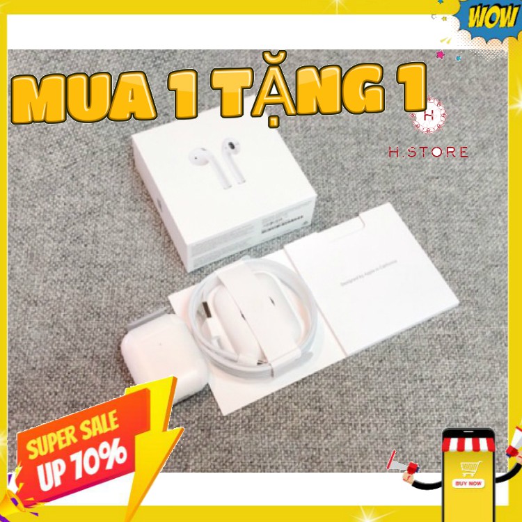 [Mã ELMS05 giảm 5% đơn 300k]Tai nghe airpod Phiên Bản Cao Cấp Nhất - Dùng cả IOS và Android BAỎ HÀNH 6 THÁNG 1 ĐỔI 1