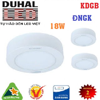 Đèn led panel ốp trần tròn 18w duhal - kdgc518