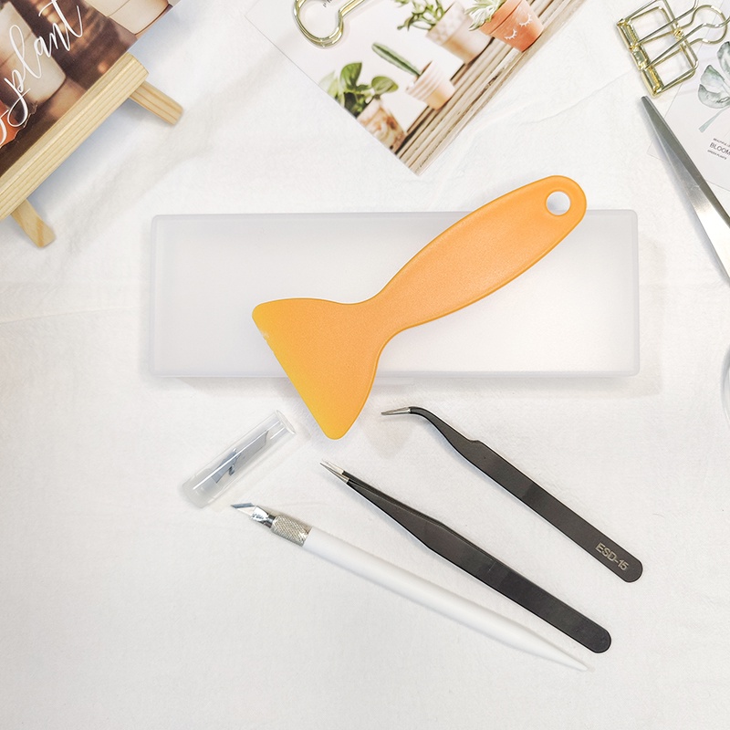 Bộ dụng cụ khởi động máy tính để bàn + nhíp màu vàng nhỏ + hộp đựng diy