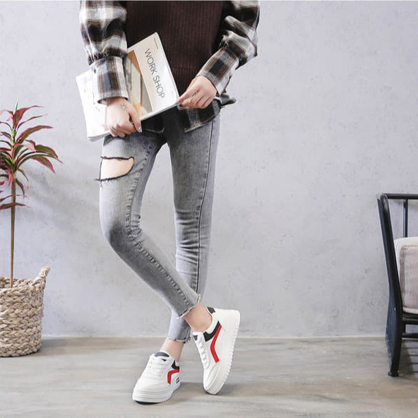 giày thể thao sneaker nữ hàn quốc, hàng hiệu đế cao. . Slase 8-8 hot siêu hót 2020 :