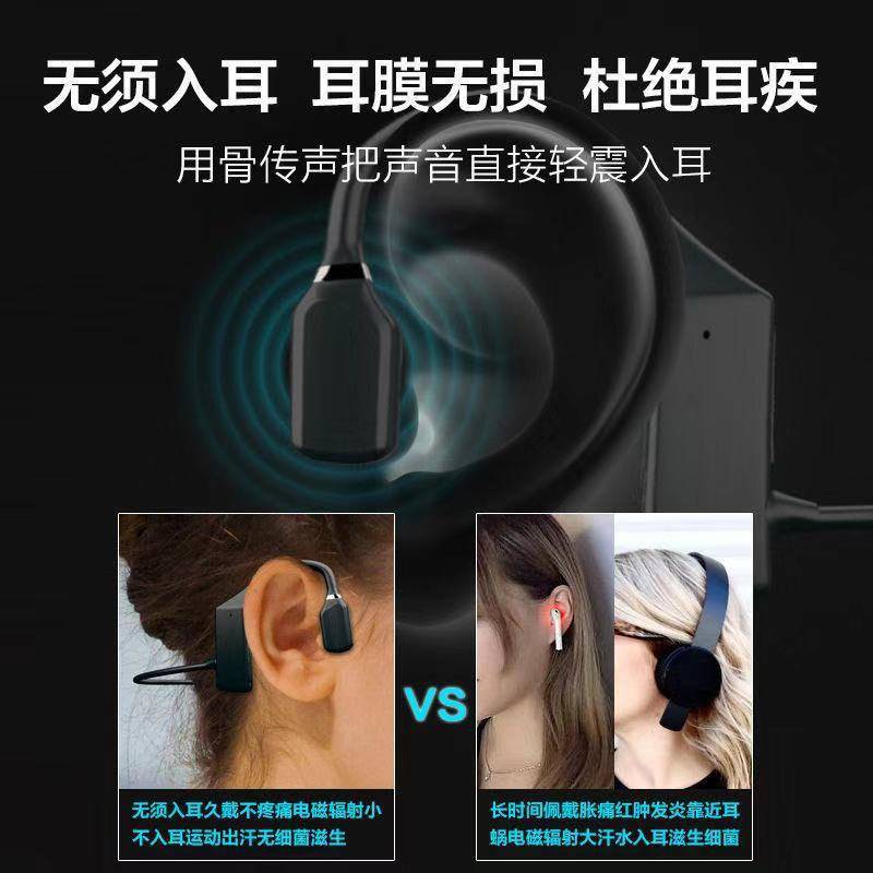 Tai nghe Bluetooth Mới 2021 Tập thể dục gắn tai để ngăn ngừa tai nghe 5.1 Học sinh nghiên cứu màu đen | BigBuy360 - bigbuy360.vn