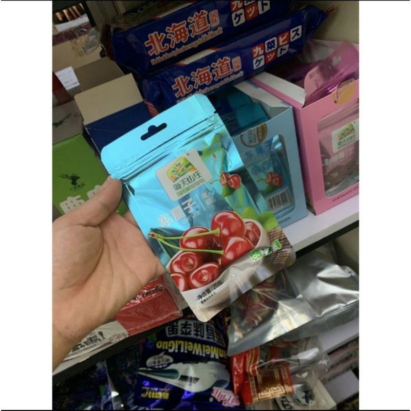Hộp 20 gói ô mai cherry việt quất thanh mai siêu ngon
