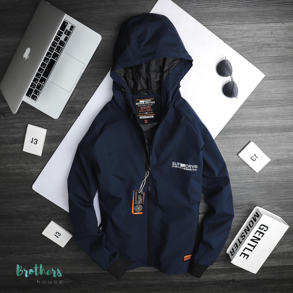 Áo khoác gió Super.dry chất dù vải hãng mặc được quanh năm rất đã