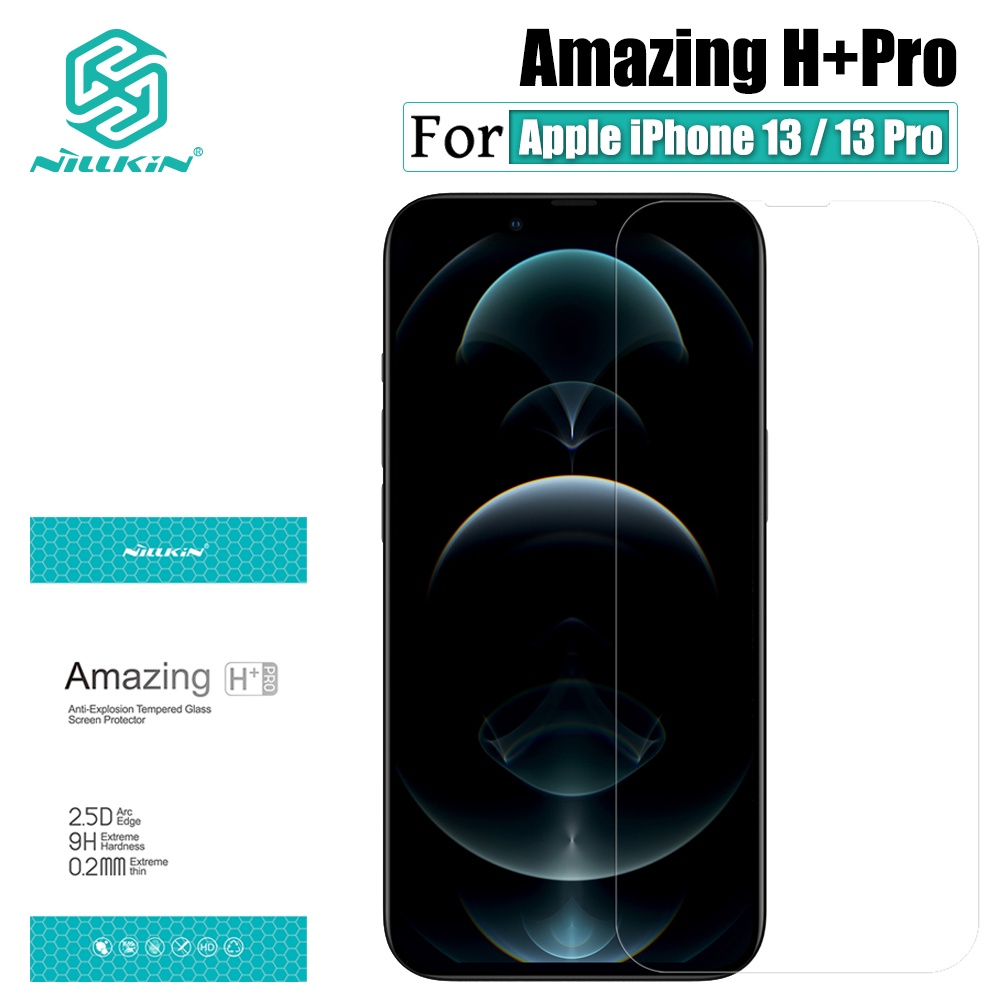 Kính Cường Lực NILLKIN H 9H Trong Suốt Bảo Vệ Màn Hình Chống Chói Chống Nổ Cho iPhone 13 / 13 Pro