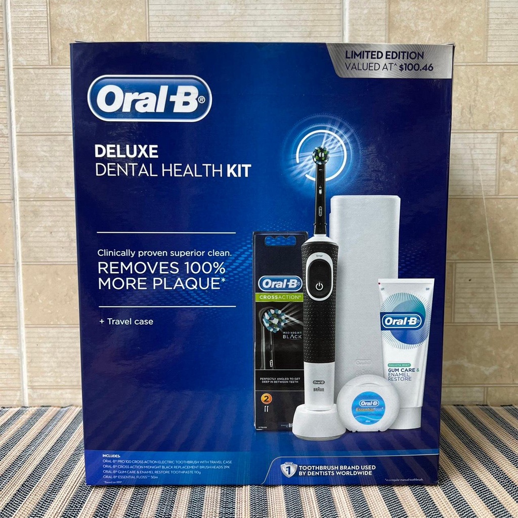(TẶNG KÈM 3 MÓN) Oral-B bàn chải đánh răng điện PRO bản limited (bảo hành 3 tháng)