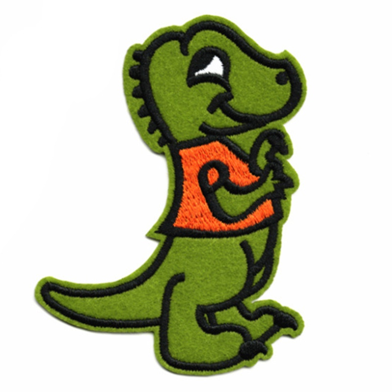 14 Sticker Ủi Thêu Hình Khủng Long Hoạt Hình