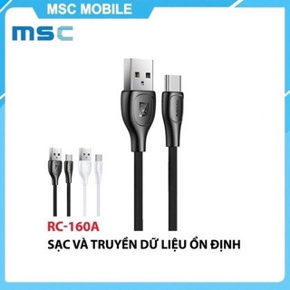 [BH Trọn Đời] Cáp sạc Micro USB/Lightning/TypeC 2.1A Remax RC-160