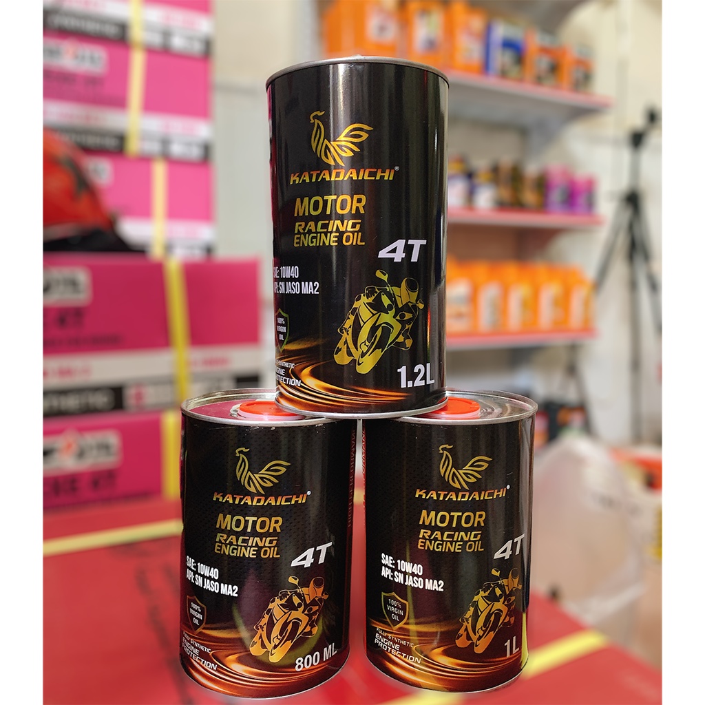 Nhớt Tổng Hợp toàn phần KATADAICHI 10W40 1000ml JASO MA2, API SN - DÀNH CHO XE SỐ - XE GA - XE CÔN TAY - NHỚT NHẬP KHẨU