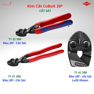 Kìm Cắt Sát Knipex CoBolt® Đầu Nghiêng 20⁰ Cắt Đinh Ø 5.2 mm Mã Số 71 21 200/ 71 22 200/ 71 41 200 - Sản Xuất Tại Đức