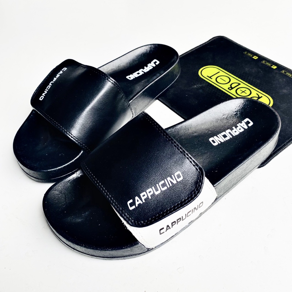 Dép Quai Ngang Nam Quai Dán Đế Siêu Êm Mẫu Cappucino, 2 màu lựa chọn thời trang phong cách.