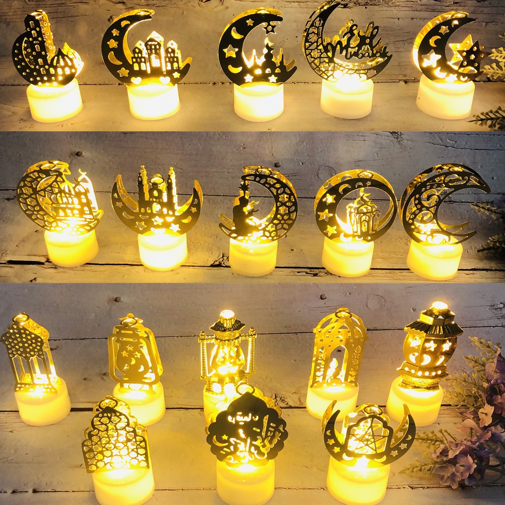 Đèn LED Hình Nến Ngôi Sao / Mặt Trăng Dễ Thương