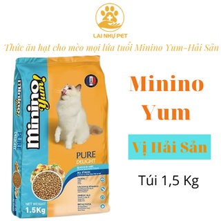 Thức ăn mọi lứa tuổi cho mèo Minino Yum 1.5kg - Thức ăn hạt cho Mèo mọi lứa tuổi - Lai Nhự Pet