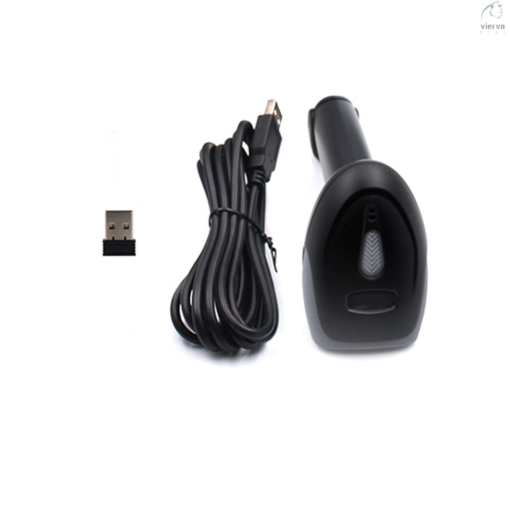 Máy Quét Mã Vạch Cầm Tay 1D/2D/QR 2.4G Không Dây Và Đầu Đọc Mã Vạch Có Dây USB Tương Thích Với Windows Mac Lin