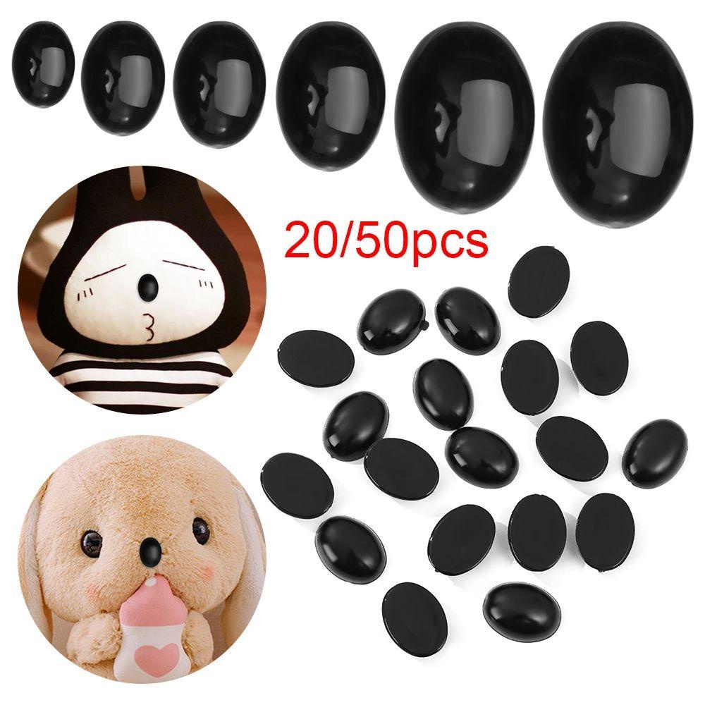 Bộ 20 / 50 Nút Mũi Bầu Dục Cho Búp Bê DIY
