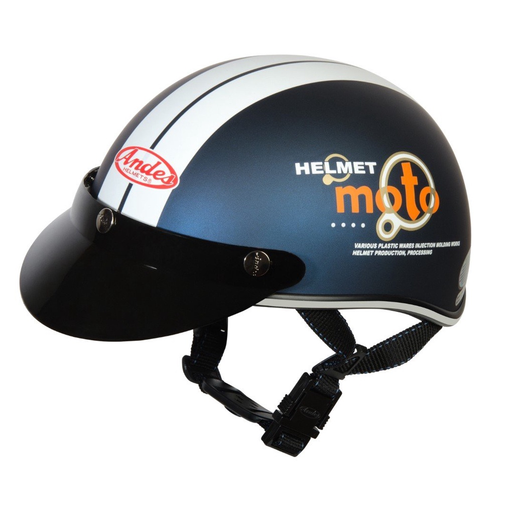 Mũ bảo hiểm nửa đầu Andes haly - tem moto