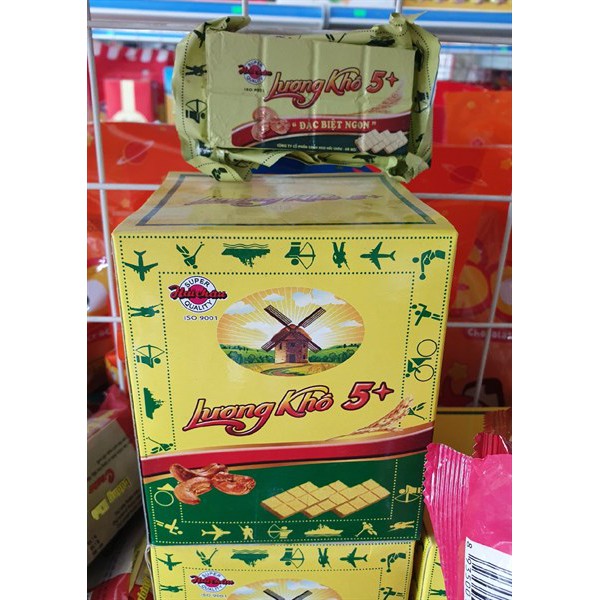 COMBO 2 HỘP LƯƠNG KHÔ 5 SAO HẢI CHÂU CAO CẤP - hộp gồm 10 thanh lương khô